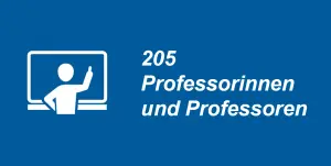 205 Professorinnen und Professoren 