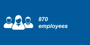 870 employees