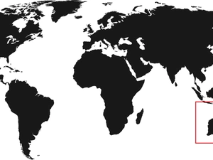Weltkarte, schwarz auf weiß