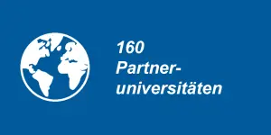160 Partneruniversitäten 
