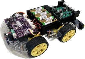 Close-up of the RoboCar robot vehicle