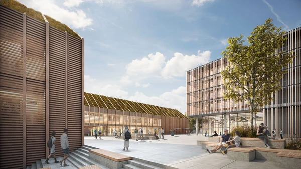 The new campus is to be spacious and liveable (graphic: gmp Architekten).
