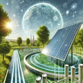 Expertinnen und Experten skizzieren die Zukunft der Energiewende (Symbolbild: ChatGPT). Symbolbild Digitalisierung