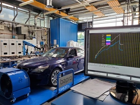 All-wheel chassis dynamometer in the laboratory