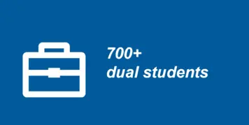 600 dual students 