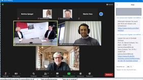 Screenshot of the zoom video conference