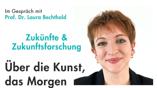 Zukunftsforscherin Laura Bechthold als Gesprächspartnerin in einem Podcast