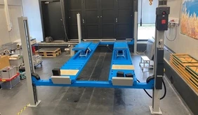 Representation of the lifting platform of the penetration test stand