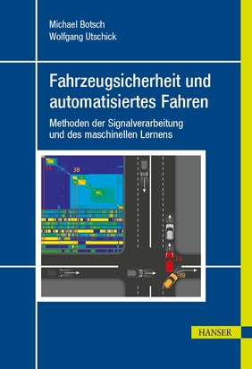 Figure: Book cover "Fahrzeugsicherheit und automatisiertes Fahren"