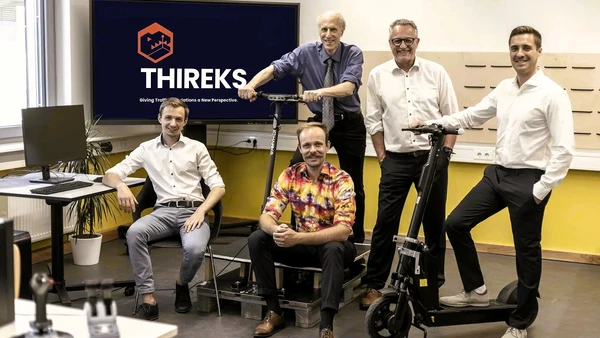 Interdisziplinäres Team: Dr. Pascal Brunner, Professor Werner Huber, Dr. Ronald Kates, Florian Denk und Felix Fröhling (v.r.n.l./Foto: THI).