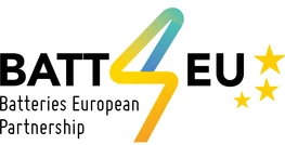 Abbildung des BATT4EU Logos mit dem Text Batteries European Partnership