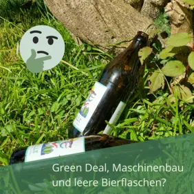 Bierflaschen im Gras