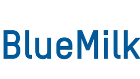 Logo mit dem Schriftzug "BlueMilk"