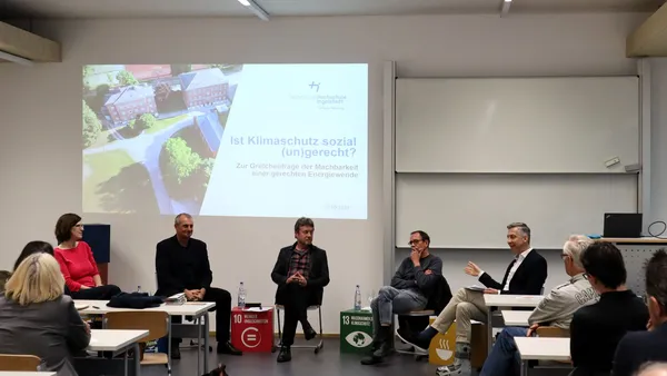 Established format: The Neuburg Sustainability Talks bring together experts from science, business, and society (Photo: THI).