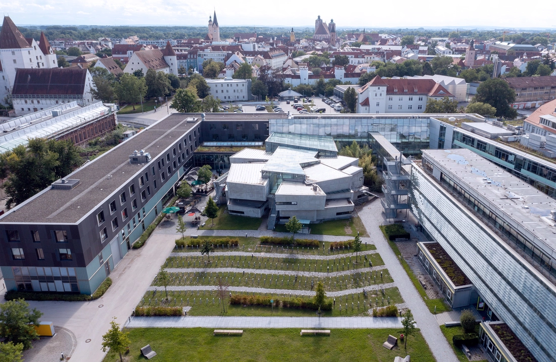 Aerial view of THI campus in Ingolstadt