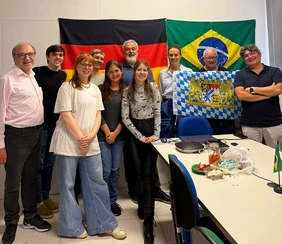 Delegación del proyecto sustainED en la Universidad de Ciencias Aplicadas de Ingolstadt (THI) durante su visita a la Universidade Federal do Paraná (UFPR) en Brasil (Foto: THI).