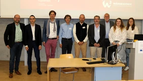 Windenergie im System gedacht: Die Referentinnen und Referenten der Fachtagung an der THI (Foto: THI).