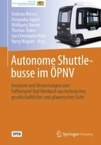 Figure: Book cover "Autonome Shuttlebusse im ÖPNV"