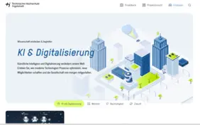 Einblicke in verschiedene Zukunftsbereiche: Der Showroom der THI bietet vielfältige interaktive Erlebnisse (Screenshot: THI).