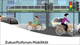 Graphic with people using different vehicles