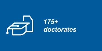 140 doctorates 