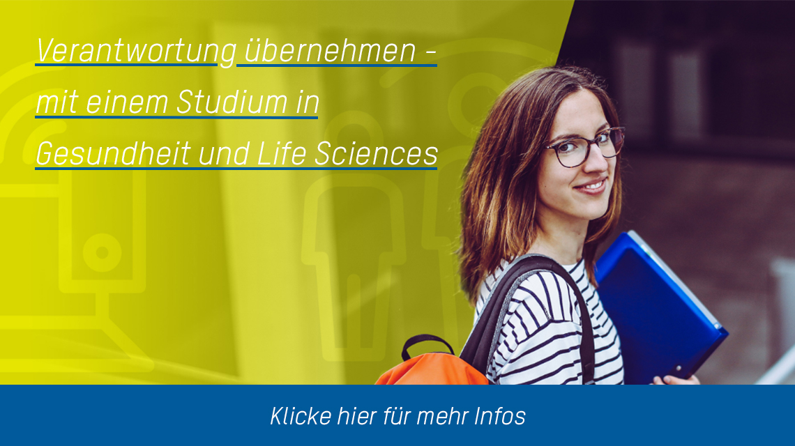 Studentin als Symbolbild für Studienfeld Life Sciences