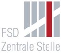 Illustration of the FSD logo with four grey bars and one red bar
